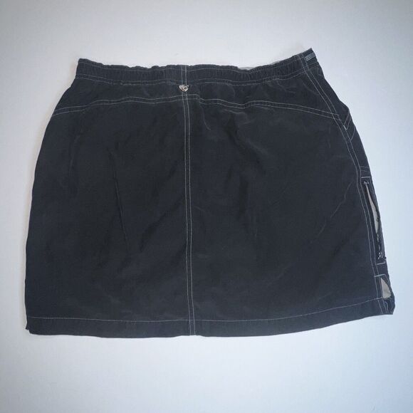 Kuhl Skirt Womens Large Black Mini Drawstring Sporty Athleisure Elastic Waist - Picture 10 of 12